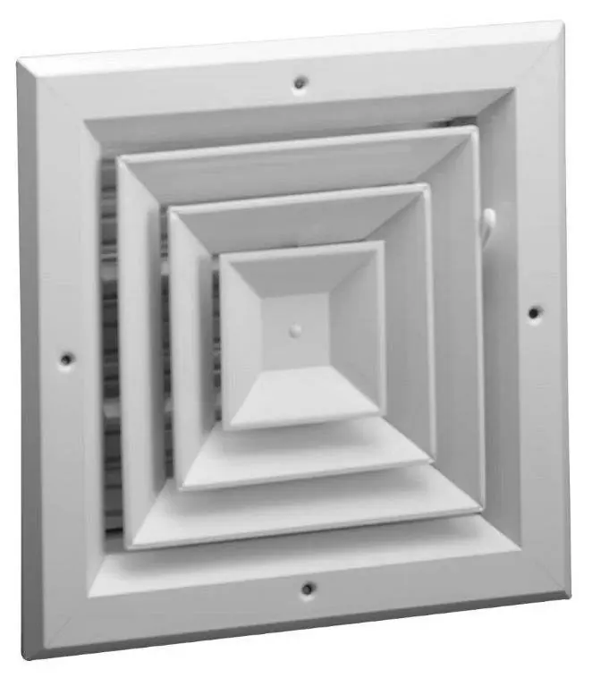 HART & COOLEY A504MS-W-10X10 10X10 4-WAY DIFFUSER
