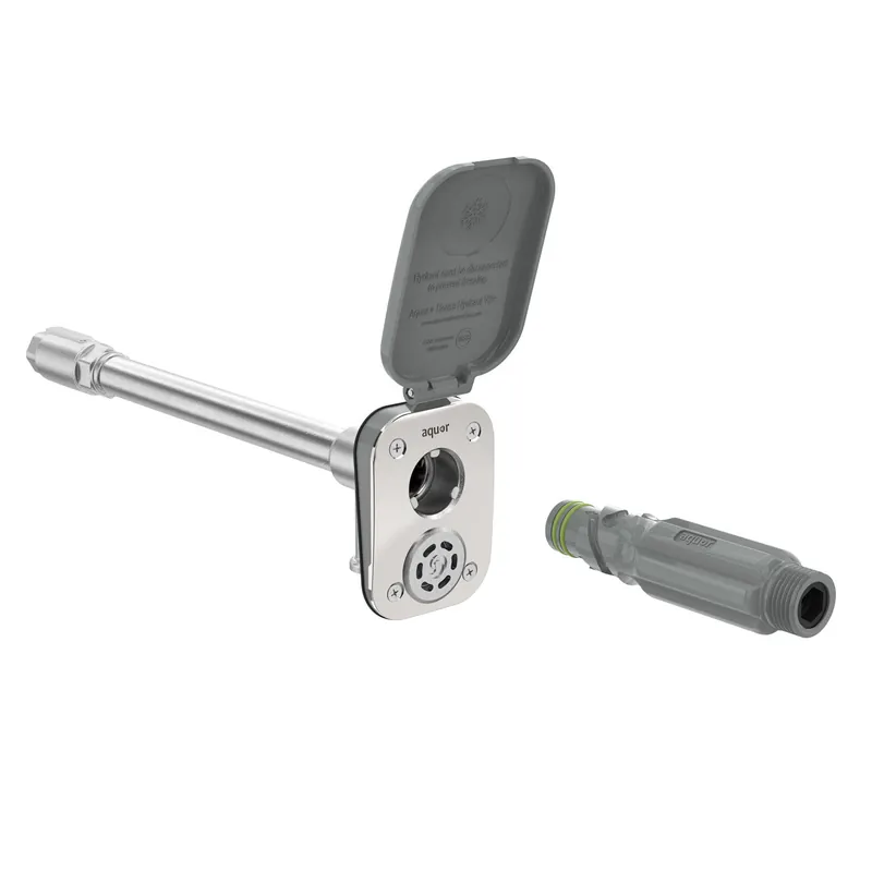 AQUOR VBHP002-G CLOSE COUPLE HOUSE HYDRANT V2+ W/ HOSE CONNECTOR SLATE GRAY