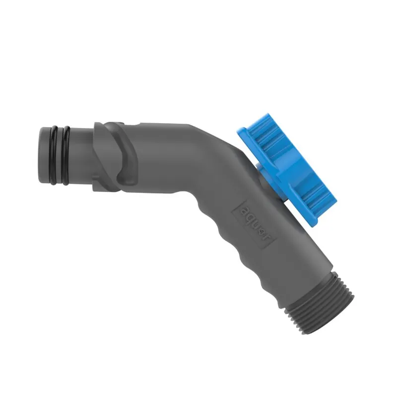 AQUOR CN-F Removable Faucet Connector with Flow Control Slate Gray