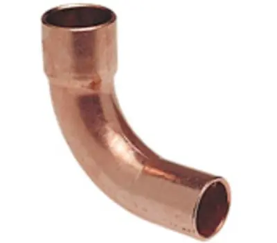 NIBCO 039923318305 1-1/8 in. OD Sweat x OD Fitting Wrot Copper Long Radius 90-Degree Street Elbow