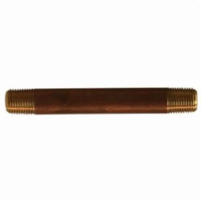 Midland Metal MFG 40-026 1/4 X 4 Red Brass Nipple