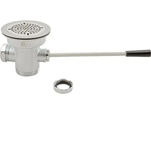 T&S Brass B-3972 Waste Drain Valve, Lever Handle, 3-1/2 x 2