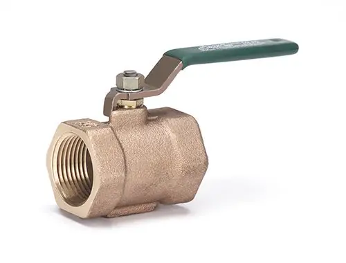 Milwaukee Valves BB2100-1/2 Manual Butterfly Unibody Disc Valve 1/2 Inch Bronze
