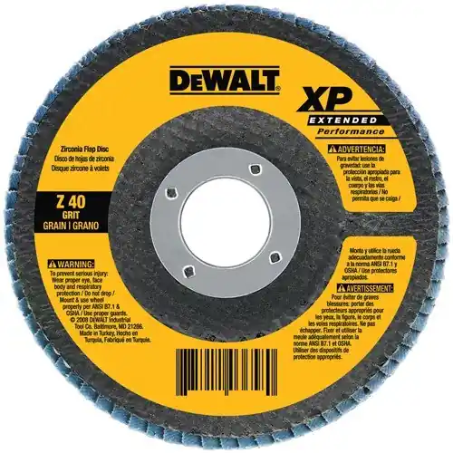 DeWalt DW8270 Extended Performance Flap Disc 7 in Diameter 40 Grit