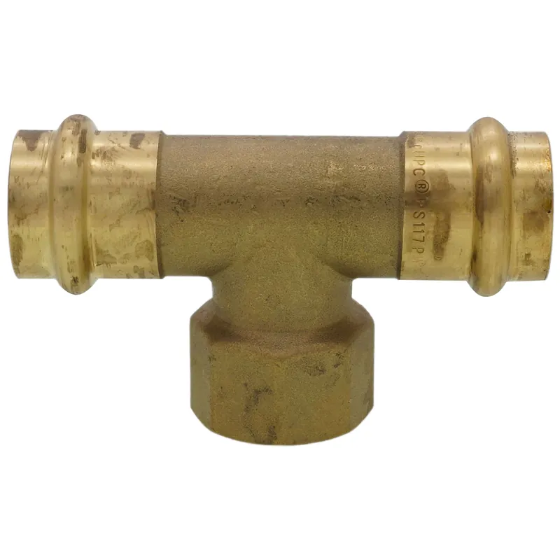 Webstone H-86453W 3/4 Press x Press x FIP Brass Transition Tee