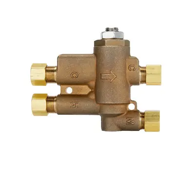 LEONARD VALVE CO. 170D-LF 3/8 Compression 4-Port Valve