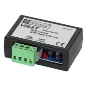 Altronix VR4T Voltage Regulator, Converts 24VDC to 12VDC at 3A, Terminal