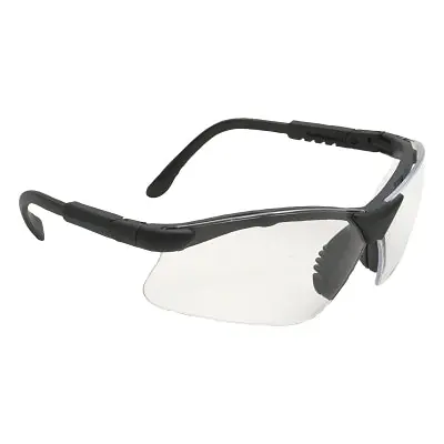 Radians RV0110ID Revelation Safety Eyewear Clear Lens Polycarbonate Black Frame