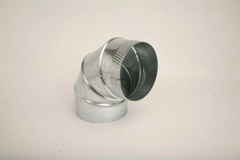 Gray Metal South 7-30-302 7 in. 30 ga 90 Degree Duct Elbow