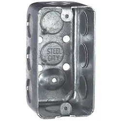 Thomas & Betts 583611/2 4X2-1/8 Utility BX, STL, 13CU, 1/2-KO