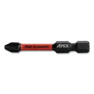 Crescent CAVB2PH3-25 Vortex Impact Power Bit, Phillips, #3 x 2 in, 25 EA/PK