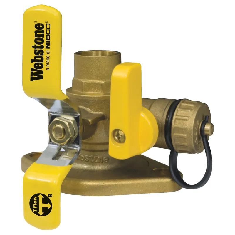 Webstone H-51416HV Ball Valve 1-1/2 Sweat High Velocity Isolator w/ Rotating Flange