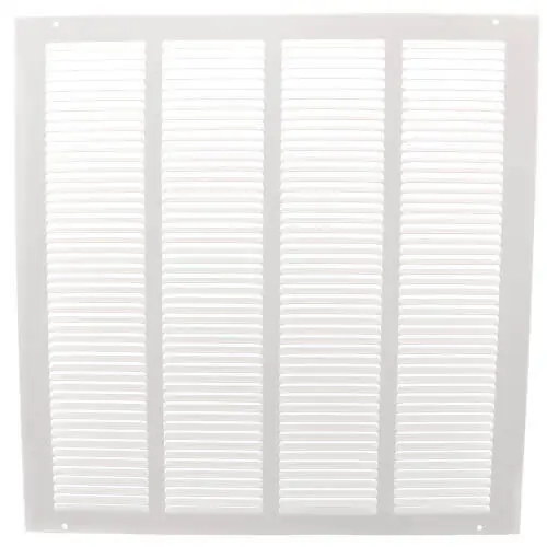 Hart & Cooley 43161 20 x 20 White Return Air Grille 650 Series