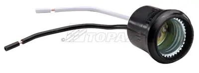 Topaz Electric Corp T124 Pigtail Socket 600 Volt 6 Inch