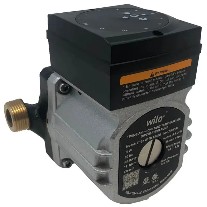 Wilo 2704549 Z 15+ Constant Speed Circulating Pump