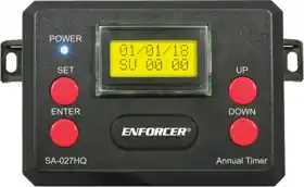 SECO-LARM USA INC SA-027HQ Programmable Annual Timer With Housing Terminal Blocks
