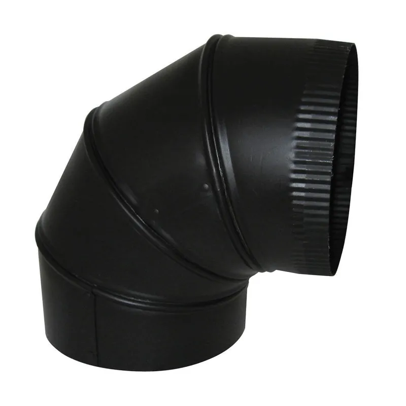 Southwark 90824 90 Degree Adjustable Elbow 8 Black 24 Gauge