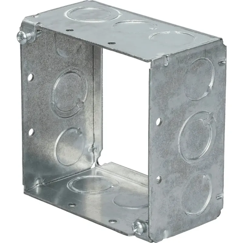 Centaur CM-4SDB-NM-FB 4 Square Box 2-1/8 Deep With NM Clamps