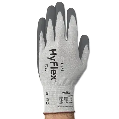 HYFLEX 817452 11-731 Gloves Size 8 Gray