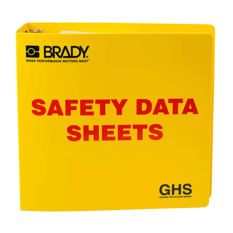 Brady 121184 GHS - 3 Safety Data Sheet Binder - English - 11 H x 3.5 D - Replacement MPN