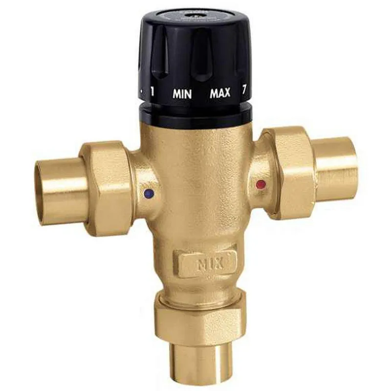 Caleffi 521609AC 521 Series 1 in. Sweat Union Thermostat Mixing Valve