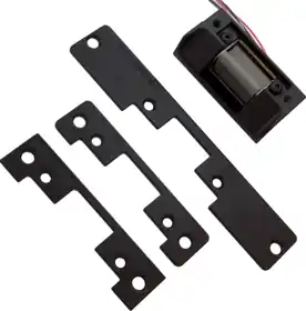 VON DUPRIN 5100-3FP-622 Lockset/Deadlatch Electric Strike 3-Faceplate Flat Black