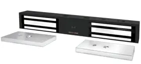 SECO-LARM E-941DB-1K2P Black Double-Door Electromagnetic Lock With 1, 200-Lb Holding Force Per Door