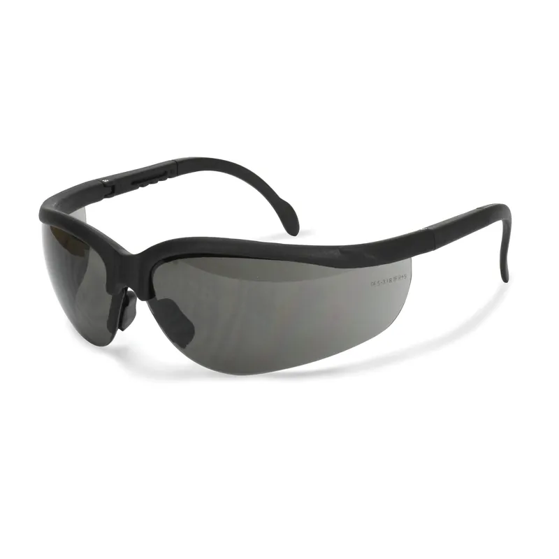 Radians JR0120ID Journey Safety Glasses Black Frame Smoke Lens