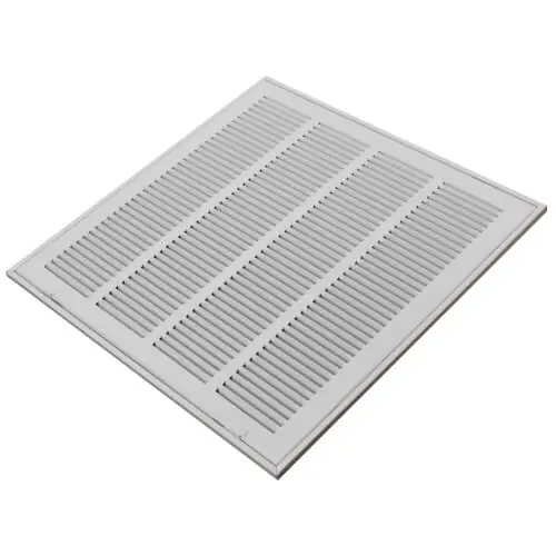 Hart & Cooley 43420 20 x 25 White Sidewall/Ceiling Return Air Filter Grille
