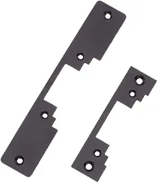 LOCKNETICS CWFPKITUS32D CS series 7-15/16 x 1-7/16 Faceplate, Satin stainless steel finish
