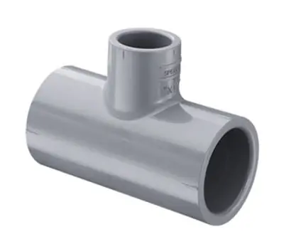 CPVC PIPE AND FITTINGS 801-167C 1-1/4 x 1-1/4 x 3/4 in. Slip Schedule 80 CPVC Reducing Tee
