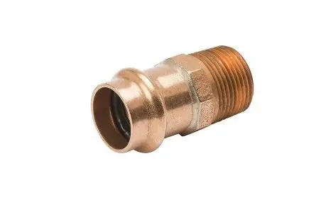 Mueller PF 01178 Copper Male Adapter P X MPT, 1-1/2 X 2