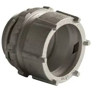 Raco 1812 3 Inch Rigid/IMC Compression Connector, Steel/Malleable - Uninsulated
