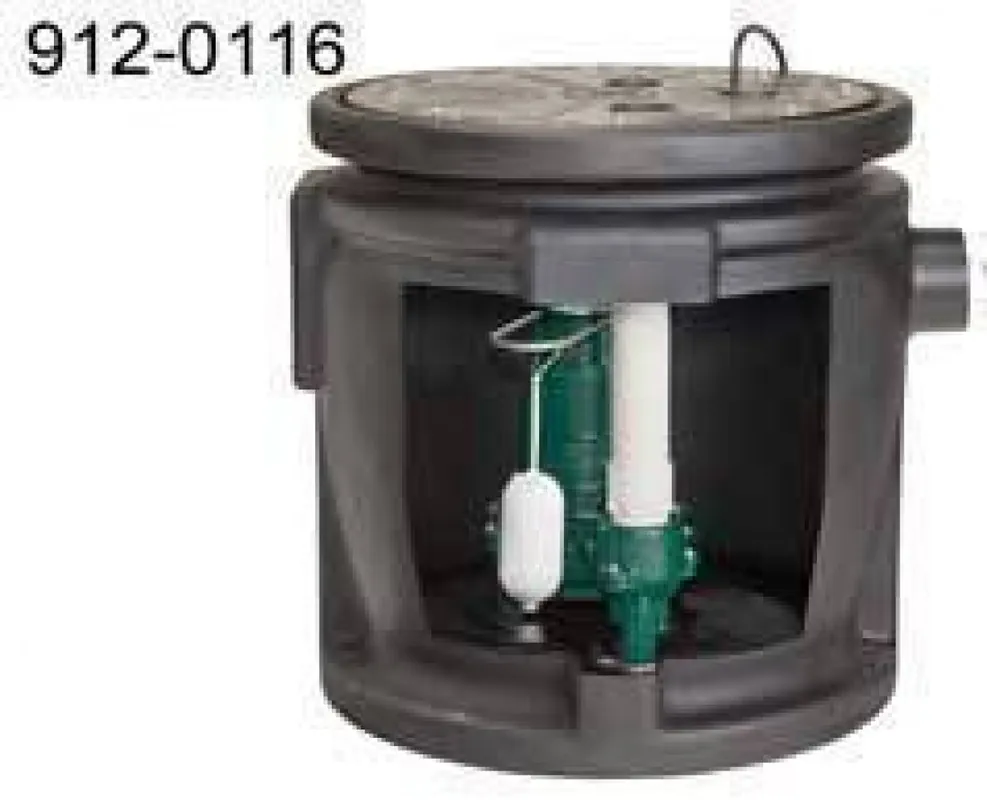 Zoeller 912-0070 Sys,Sew-M266/P18X30/2D 2Integral Vent