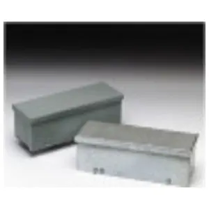 B-Line 101048GRTNK Wiring Trough Galvaneal Steel Acrylic Electro coated 16 ga Screw Cover Gray 48 L x 10 H x 10 W in.