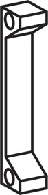 LOCKNETICS CSLE-5 CSLE-.5 1/2 LIP EXTENSION Electric Strike