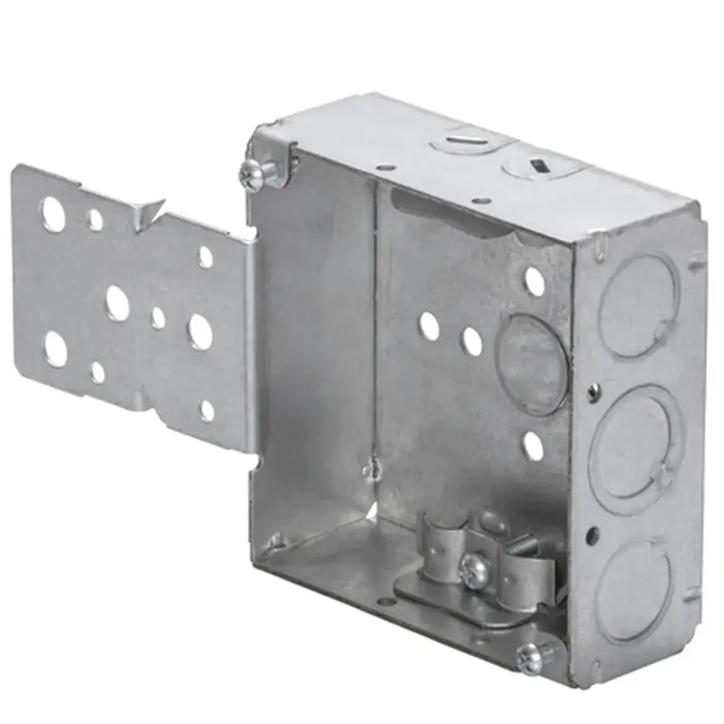 Centaur CM-4SDB-NM-B 4 Square Box 2-1/8 Deep With NM Clamps