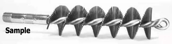 Schaefer 43012 - 1-1/2 Flue Scraper (1-1/4 Brush Diameter)