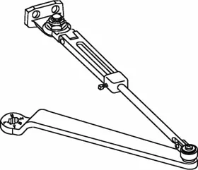Norton 7701-3-689 Door Closer Arm Assembly Aluminum For 1600BCH/1601H Series Hold Open Door Closer