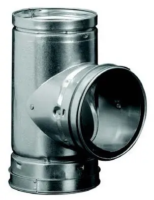 Hart and Cooley 6RT6 B-Vent Tee 6 x 6 x 6 Inch