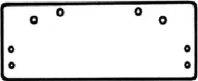 Norton 1688-689 Door Closer Drop Plate 9-3/4 Length x 3-1/4 Width Replacement MPN