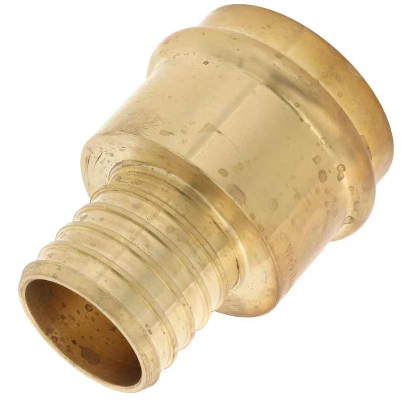 Webstone H-16805W 1-1/4 PEX Crimp x Copper Press Brass Adapter