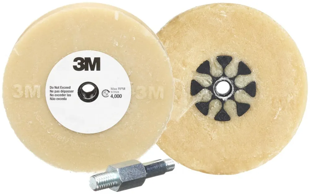 3M 7000028551 Stripe Off Wheel 4 in x 5/8 in with Mandrel