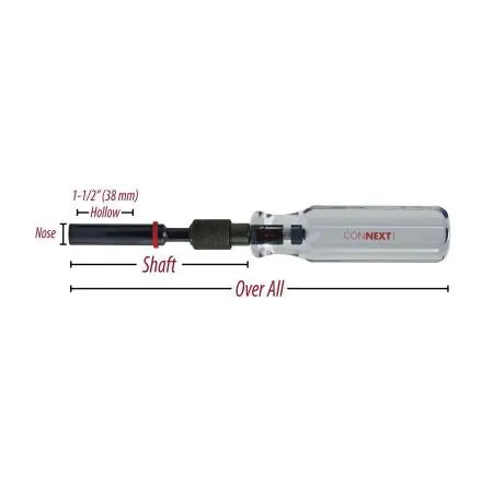 MALCO CHD1 NUTDRVR 1/4 1-1/2 HOLLOW