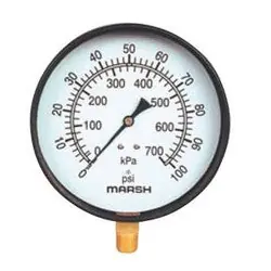 Marsh J9058 Pressure Gauge 0-300 psi/kPa