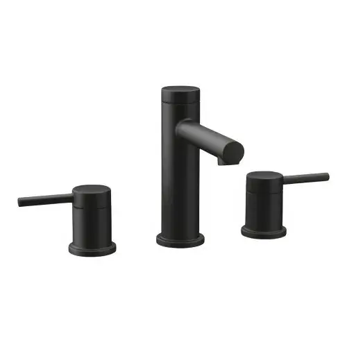 Moen TV6193BL Align Two Handle Widespread Bathroom Sink Faucet with Drain Kit & Valve
