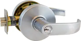 COMMAND ACCESS TECHNOLOGIES CL180LE-EU-L17-626-SC Electrified Storeroom Clutching Lever 11-30 VAC/VDC