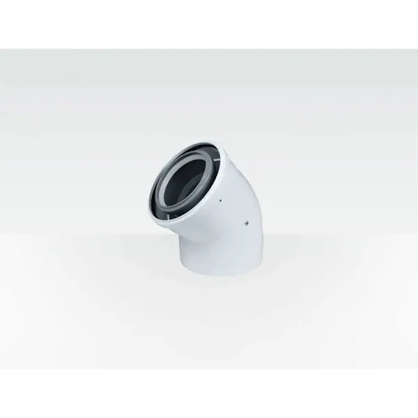 Centrotherm Eco Systems ICEL3545 InnoFlue Concentric Elbow 45 deg Angle