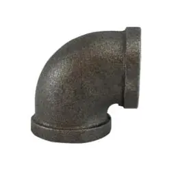 Midland Industries 65100 Malleable Iron Fitting 90 Degree Elbow
