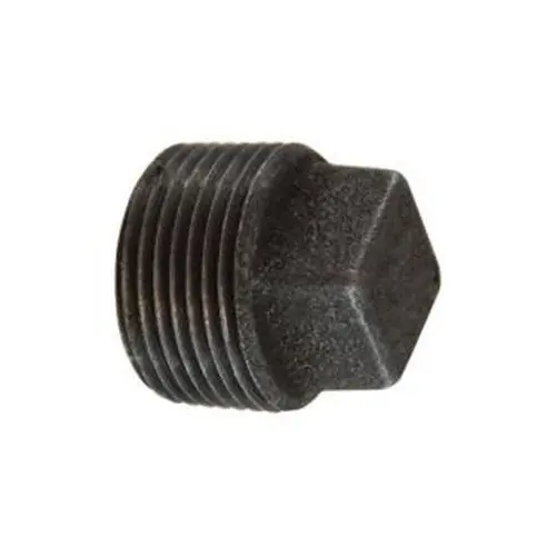 MIDLAND INDUSTRIES 65655 Malleable Iron #150 Fitting Square Head Plug 1 in Male NPT